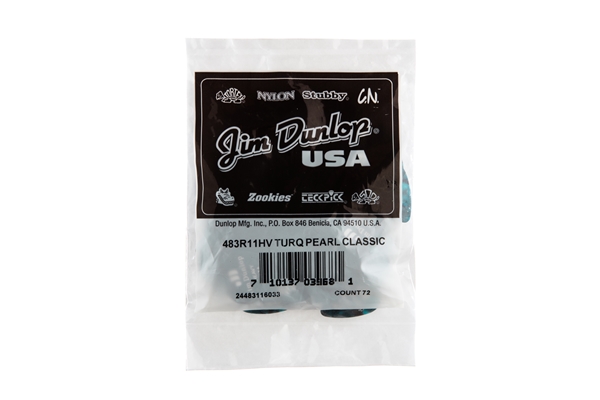 Dunlop - 483R#11 Turquoise Perloid - Heavy