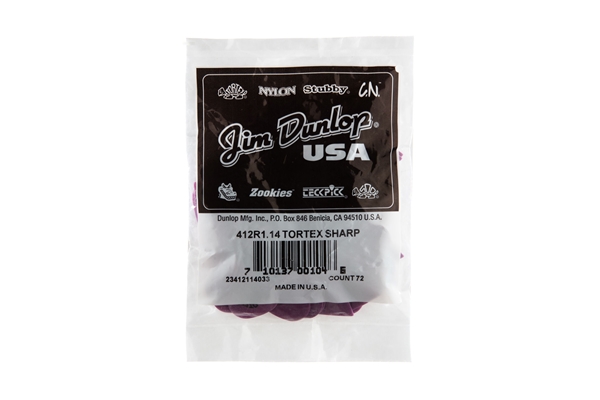 Dunlop - 412R1.14 Tortex Sharp Purple