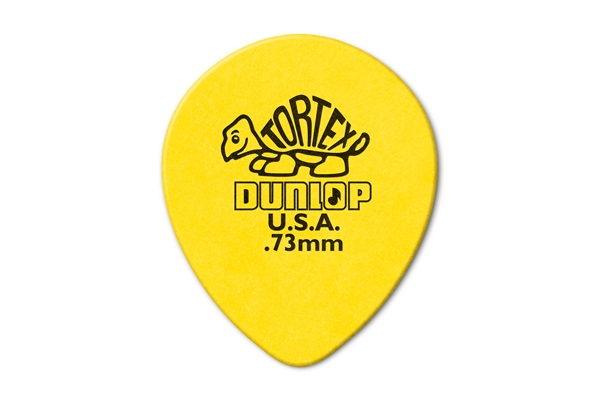 Dunlop - 413R Tortex Tear Drop Yellow .73