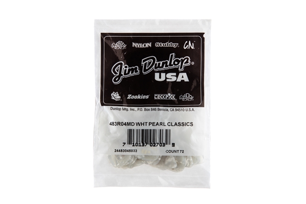 Dunlop - 483R#04 White Perloid - Medium