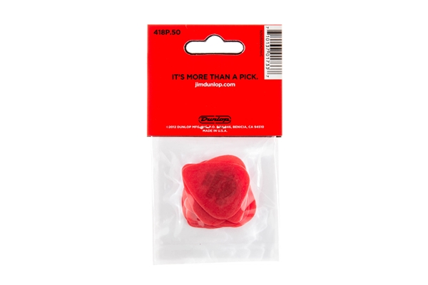 Dunlop - 418P Tortex Standard Red .50