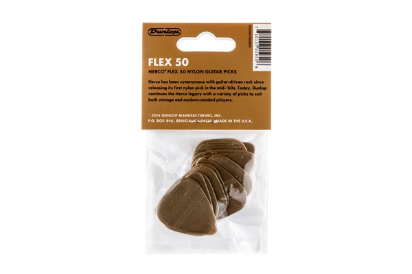 Dunlop - HE210P Herco Flat Gold, Medium