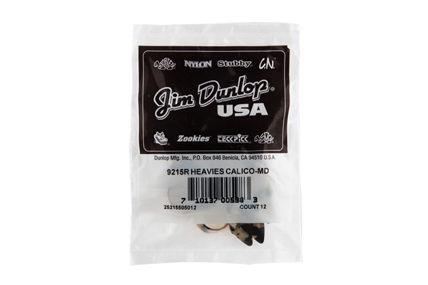 Dunlop - 9215R CALICO MEDIUM - BAG 12 PLETTRI
