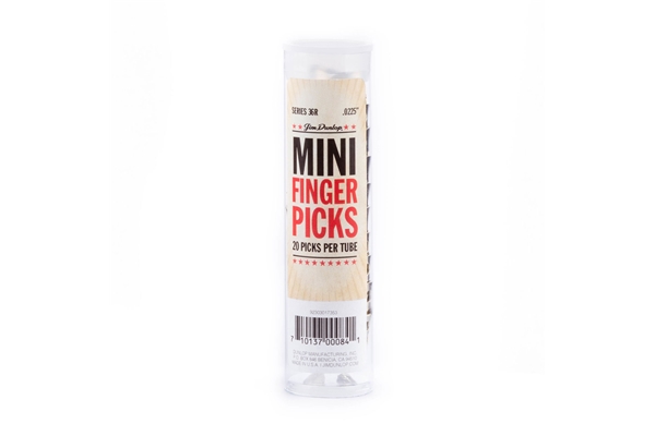 Dunlop - 36R N/S MINI FINGER .0225 - TUBO 20 PLETTRI