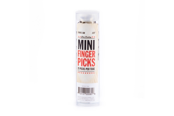 Dunlop - 36R N/S MINI FINGER .025 - TUBO 20 PLETTRI