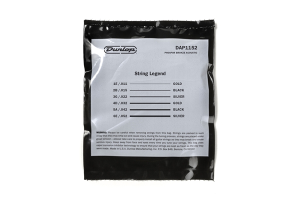 Dunlop - DAP1152 Acoustic Phosphor Bronze, Medium Light Set/6 Dunlop - DAP1152 Acoustic Phosphor Bronze, Medium Light Set/6