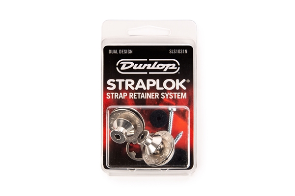 Dunlop - SLS1031N Straplok Dual Design Strap Retainer System, Nickel