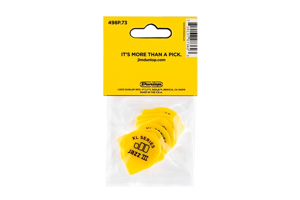 Dunlop - 498P.73 TORTEX JAZZ III XL, .73MM