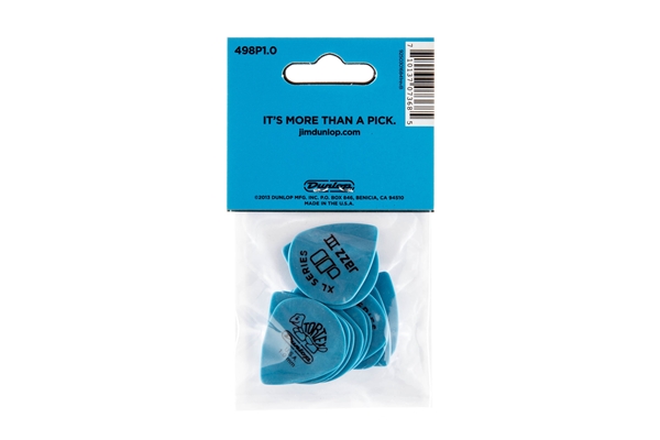 Dunlop - 498P1.00 TORTEX JAZZ III XL, 1.0MM