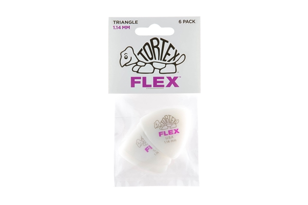 456P1.14 Tortex Flex Triangle 1.14 mm Pack/6