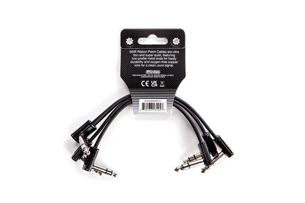 Mxr - 3PDCISTR06R Cavi Patch Ribbon TRS 15cm confezione da 3