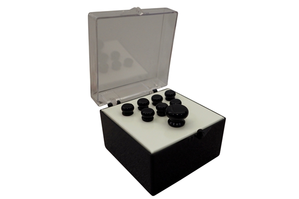 Martin & Co. - 18APP18 Set Pin Black Lucidi, No Inlay