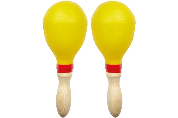 Eko Drums - MAR 25 Maracas in plastica e legno Giallo