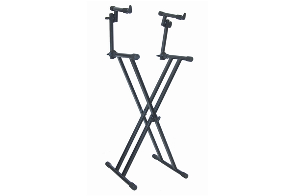 Quik Lok - T/22 Supporto a X con Telaio Doppio per 2 Tastiere