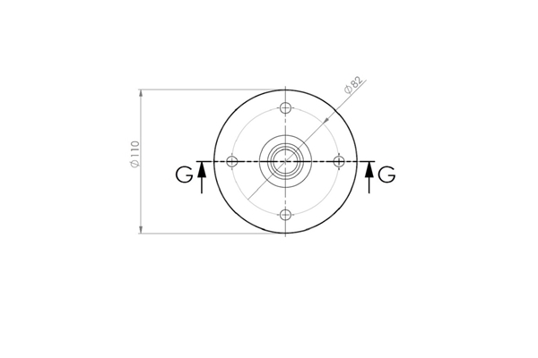 Quik Lok - SC/107 Flangia Alta per Speaker