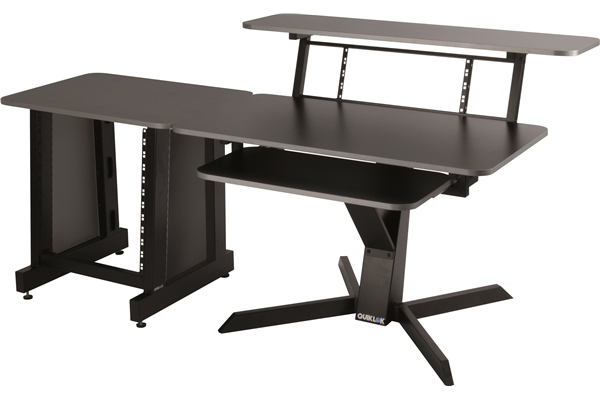 Quik Lok - Z/460 BK Workstation a 3 Ripiani Finitura Black
