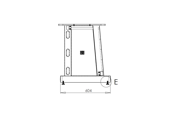 Quik Lok - Z/612 BK Mobile Rack 12u Ripiano Nero