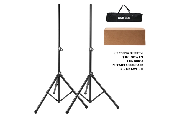 Quik Lok - S/171 PAK-BB Coppia di Stativi con Borsa
