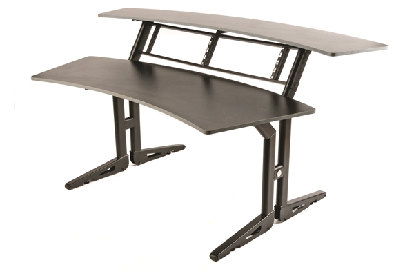 Quik Lok - Z/630 BK Workstation a 2 Ripiani Finitura Black