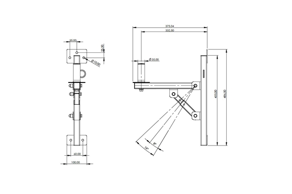 Quik Lok - SB/781 Coppia di supporti a muro per casse
