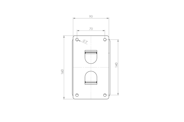 Quik Lok - QL/953 Coppia di supporti per casse