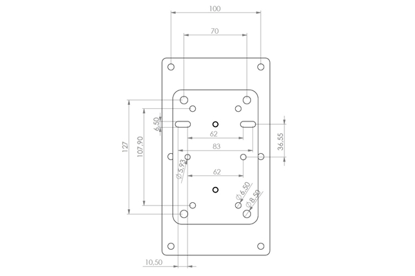 Quik Lok - QL/956 Coppia di supporti per casse