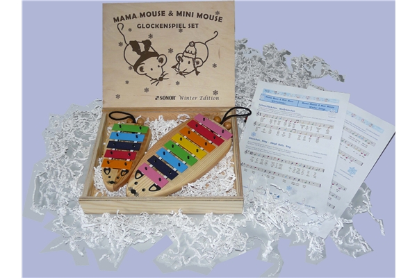 Sonor - MaMa & MiMa Set di 2 Glockenspiel a forma di Topo
