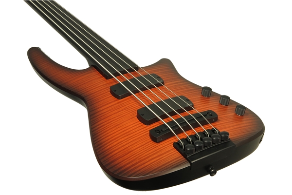 NS Design - NXT5a Radius Bass 5 Fretless Sunburst