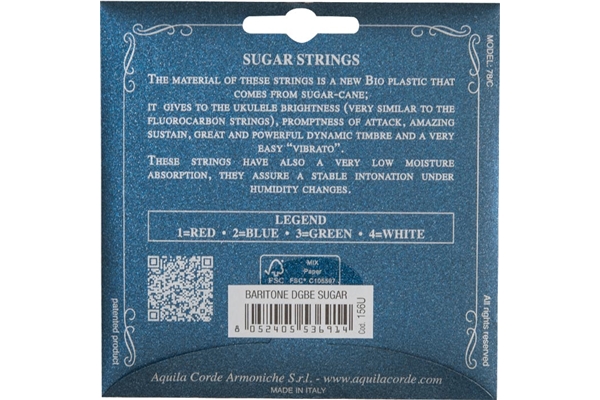 Aquila - 156U Sugar Ukulele Set, DGBE