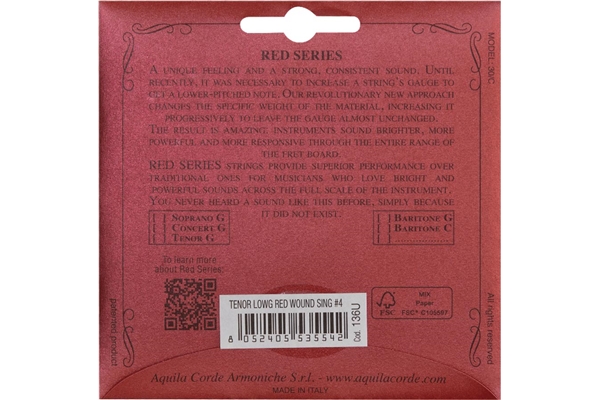 Aquila - 136U Red Series Ukulele Single