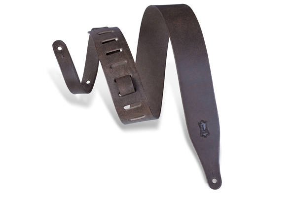 M17D-DBR Tracolla in pelle conciata al vegetale Dark Brown 2 1/2