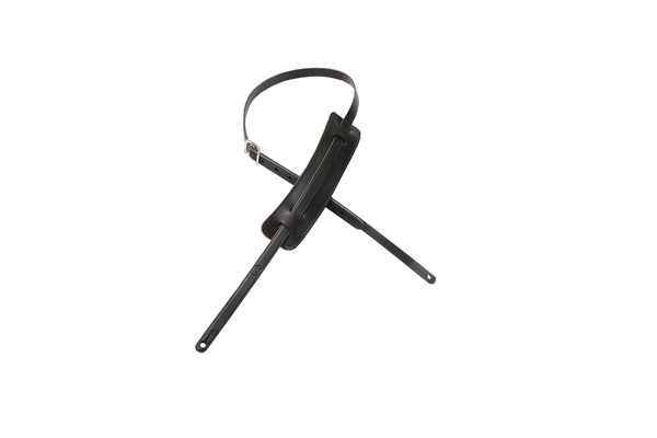 M25-BLK Tracolla Vintage-Style in pelle conciata al vegetale Black 5/8