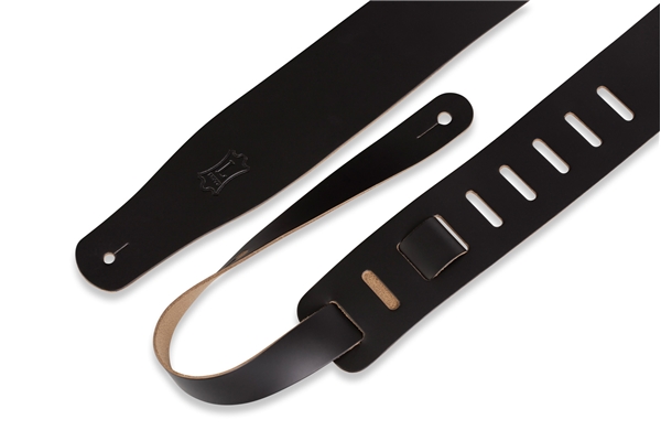 Levy's - M26-BLK Tracolla in pelle Black con retro natural 2 1/2