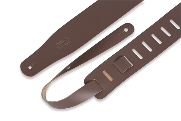 Levy's - M26-BRN Tracolla in pelle Brown con retro natural 2 1/2
