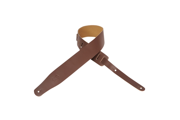 Levy's - M26-BRN Tracolla in pelle Brown con retro natural 2 1/2