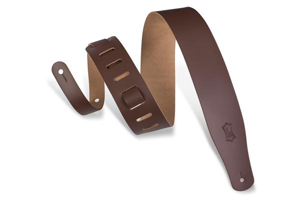 Levy's - M26-BRN Tracolla in pelle Brown con retro natural 2 1/2