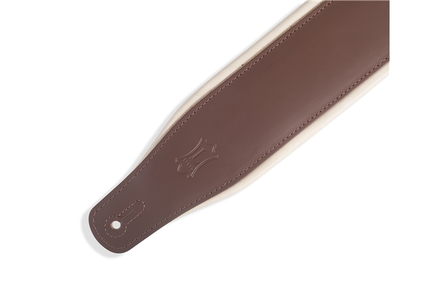 Levy's - M26PD-BRN_CRM Tracolla in pelle imbottita Brown con retro Cream 3
