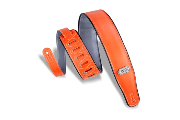 M26VP-ORG_GRY Tracolla in vinile reversibile Orange e Grey 2 3/4