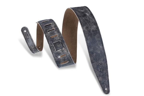 M317BLZ-BLK Tracolla in pelle conciata al cromo Black 2 1/2