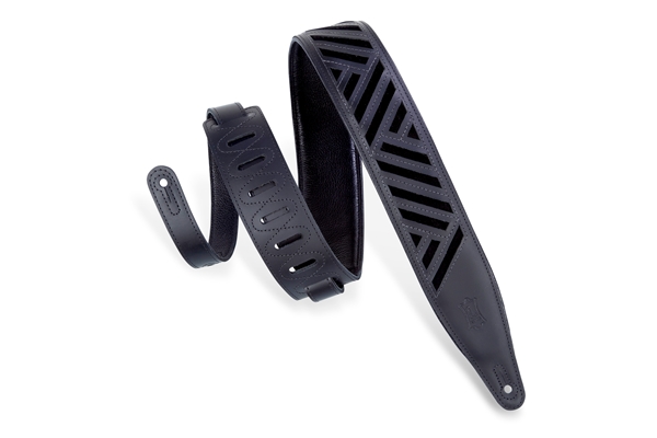 MC317DCO-BLK_BLK Tracolla in pelle conciata al cromo Diamond Cut Out Black 2 1/2