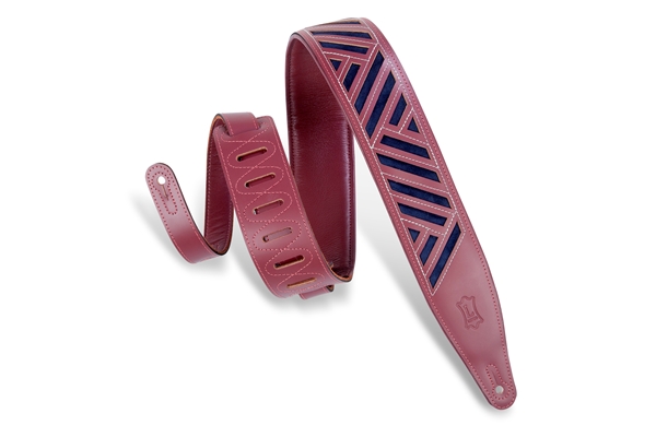 MC317DCO-BRG_NAV Tracolla in pelle conciata al cromo Diamond Cut Out Burgundy 2 1/2