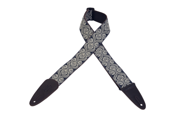 Levy's - MGJ-001 Tracolla in jacquard Blue & White 2