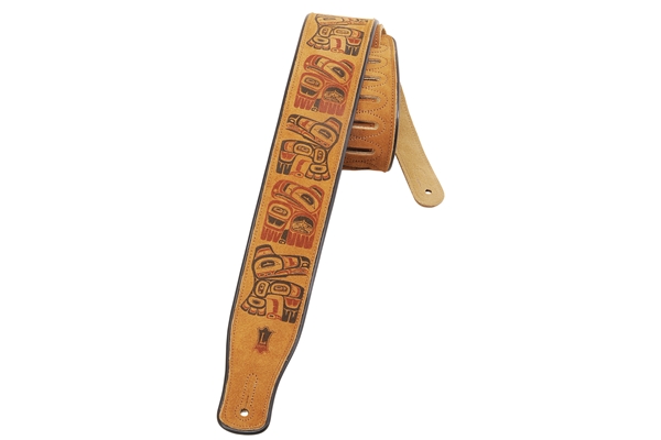 MSS3PHG-HNY Tracolla in pelle scamosciata Totem Pole 2 1/2