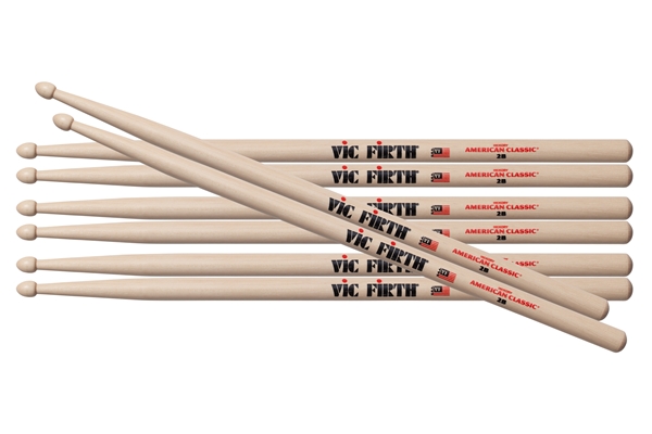 Vic Firth - 2B - Bacchette American Classic PACK 3+1 Vic Firth - 2B - Bacchette American Classic PACK 3+1