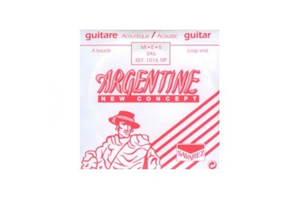 Argentine - 1016MF Corda singola MI-6 Avvolta in Acciaio Loop End Chitarra Gypsy