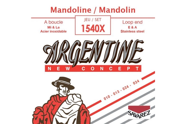 Argentine - 1064 Corda singola SOL-4 Avvolta in Acciaio Loop End Mandola