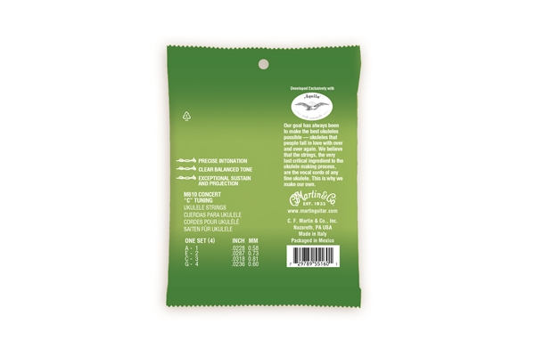 Martin & Co. - M610 Ukulele Premium Strings Concerto Polygut 22.8-23.6