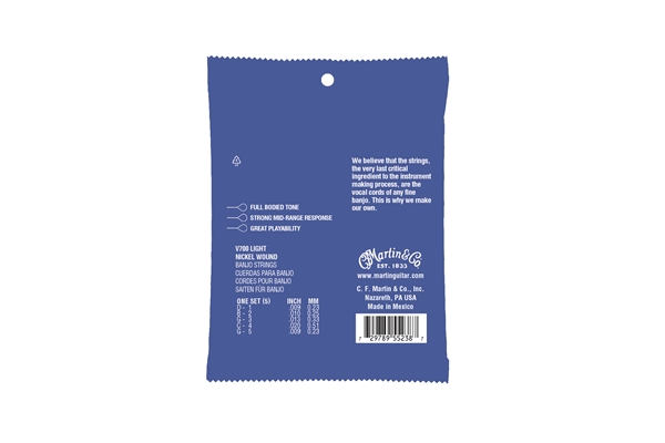 Martin & Co. - V700 Vega Banjo Strings Light Nickel Wound