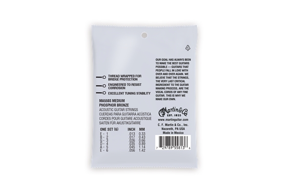 Martin & Co. - MA550S Authentic Marquis Silked Medium Phosphor Bronze 13-56