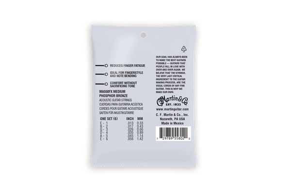 Martin & Co. - MA550FX Authentic Flexible Core Medium Phosphor Bronze 13-56